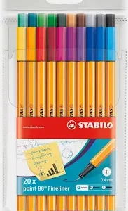 Comercializadora y Suministros stabilo point 88, 25 rotuladores colores surtidos