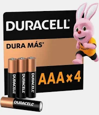 Comercializadora y Suministros pila duracell alcalina aaa c/4+1 pzas