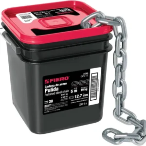 Comercializadora y Suministros cadena galvanizada de 1/2 fiero plateada