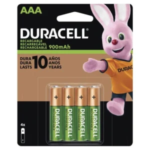 Comercializadora y Suministros pilas recargables aaa duracell 4 piezas