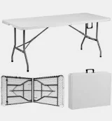 Comercializadora y Suministros mesa rectangular plegable de 1.80m