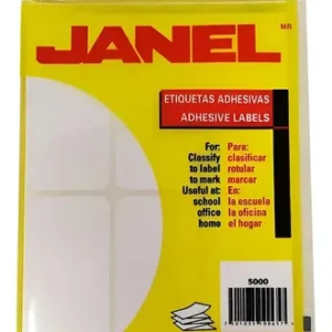 Comercializadora y Suministros etiquetas adhesiva janel blanco 50x100 mm 84 pzs