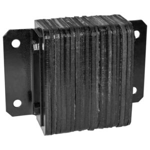 Productos Propios tope laminado para anden de carga,fabricado de placa de acero de 3/4 y hule de alta resistencia.