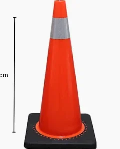 Productos Propios traffic pro cono vial sin cinta,alto 70 cm, diametro 23 cm, base 35 x 35 cm, peso 2.50