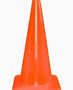 Productos Propios traffic pro cono vial sin cinta,alto 70 cm, diametro 23 cm, base 35 x 35 cm, peso 2.50