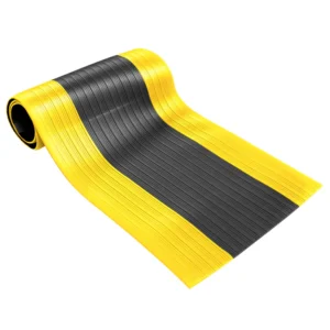 Productos Propios tapete antifatiga no.9100 safety sponge (rollos en color negro con bordes amarillos),largo 0.91 m, ancho 18.28 m, alto 3/8, peso 61 kg