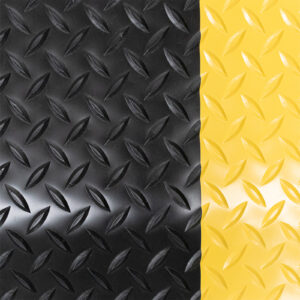 Productos Propios no.9530 cortes diamond top 15/16 negro con orillas amarillas,ancho 0.60 m, espesor 15/16