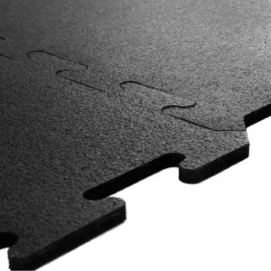Productos Propios piso para gimnasio lÍnea ecologica amigable al medio ambiente, hule reciclado ecolÓgico ensamble perfecto, color negro, 50 cm x 50 cm x 8 mm