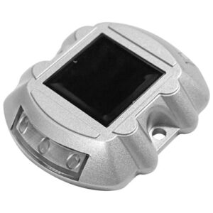 Productos Propios vialeta solar con celda y dos caras de luz reflejante,fabricada de policarbonato de alta resistencia color blanco