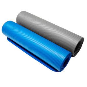 Productos Propios piso para gimnasio training mat extra grueso, color gris y azul ,60 cm x 120 cm x 10 mm