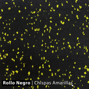 Productos Propios piso para gimnasio ecolÓgico fitnessmat, hule reciclado,color negroc/ amarillo