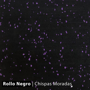 Productos Propios piso para gimnasio ecolÓgico fitnessmat, hule reciclado,color negroc/ morado